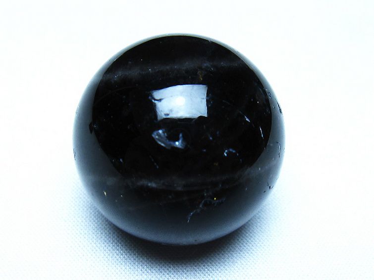 モリオン 純天然 黒水晶 丸玉 34mm [t220-10364] 1枚目