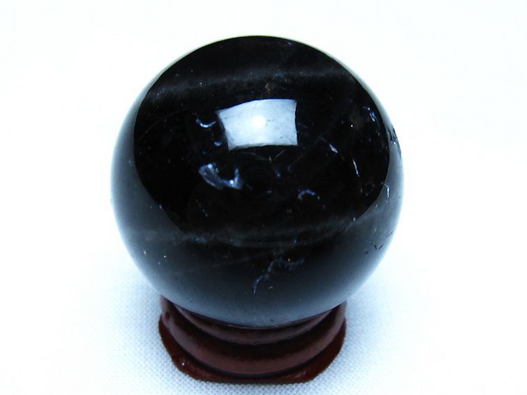 モリオン 純天然 黒水晶 丸玉 34mm [t220-10364] 3枚目