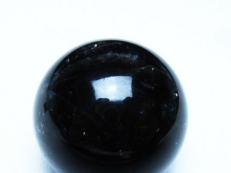 モリオン 純天然 黒水晶 丸玉 34mm [t220-10371] 2枚目