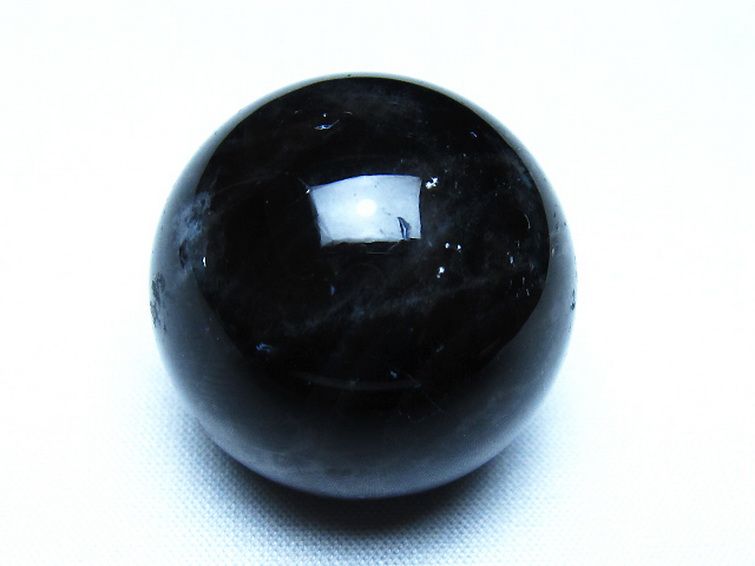 モリオン 純天然 黒水晶 丸玉 34mm [t220-10376] 1枚目