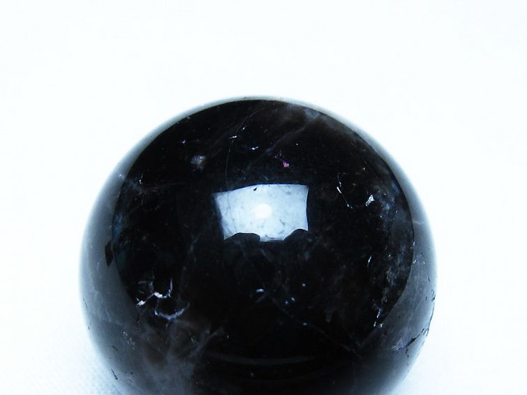 モリオン 純天然 黒水晶 丸玉 34mm [t220-10378] 2枚目