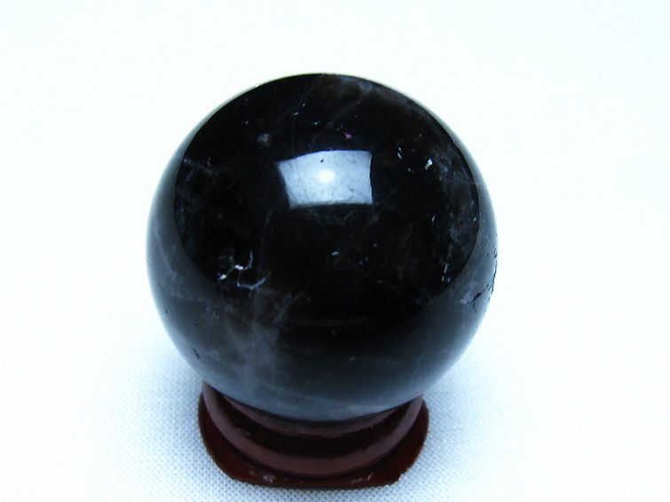 モリオン 純天然 黒水晶 丸玉 34mm [t220-10378] 3枚目