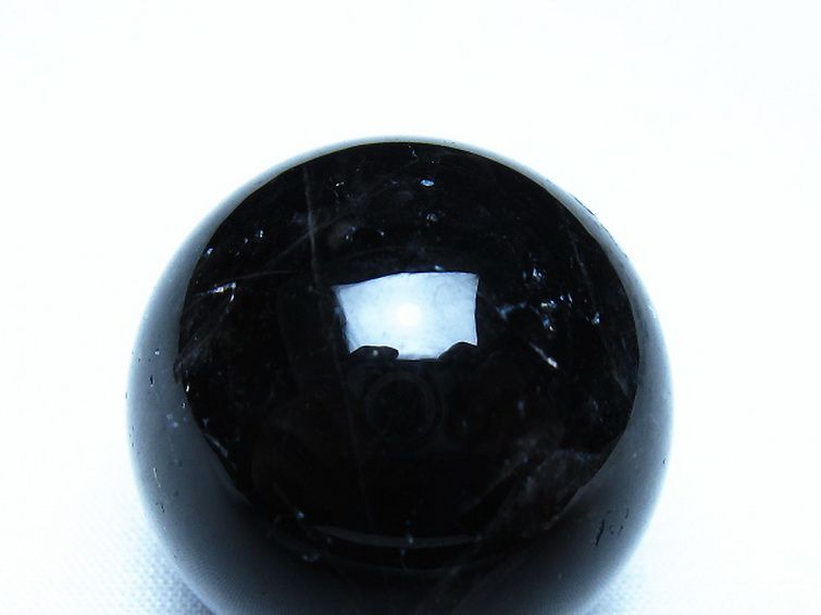 モリオン 純天然 黒水晶 丸玉 34mm [t220-10413] 2枚目