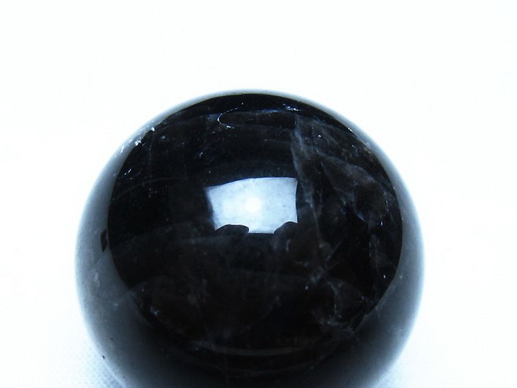 モリオン 純天然 黒水晶 丸玉 34mm [t220-10415] 2枚目
