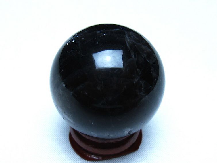 モリオン 純天然 黒水晶 丸玉 34mm [t220-10415] 3枚目
