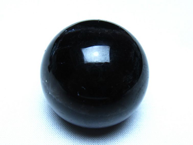 モリオン 純天然 黒水晶 丸玉 35mm [t220-10422] 1枚目
