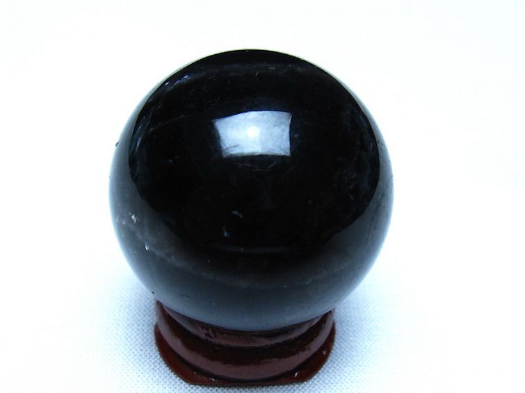 モリオン 純天然 黒水晶 丸玉 35mm [t220-10422] 3枚目