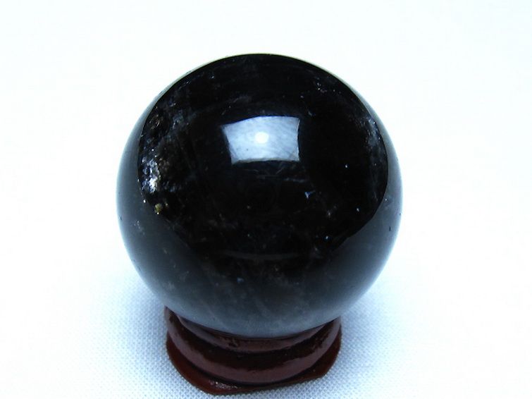 モリオン 純天然 黒水晶 丸玉 35mm [t220-10426] 3枚目