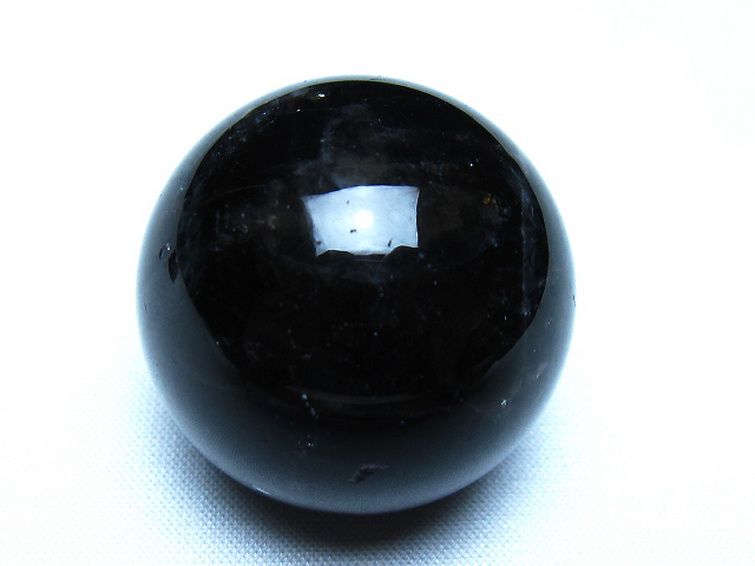 モリオン 純天然 黒水晶 丸玉 35mm [t220-10428] 1枚目