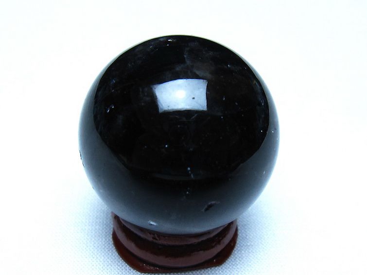 モリオン 純天然 黒水晶 丸玉 35mm [t220-10428] 3枚目