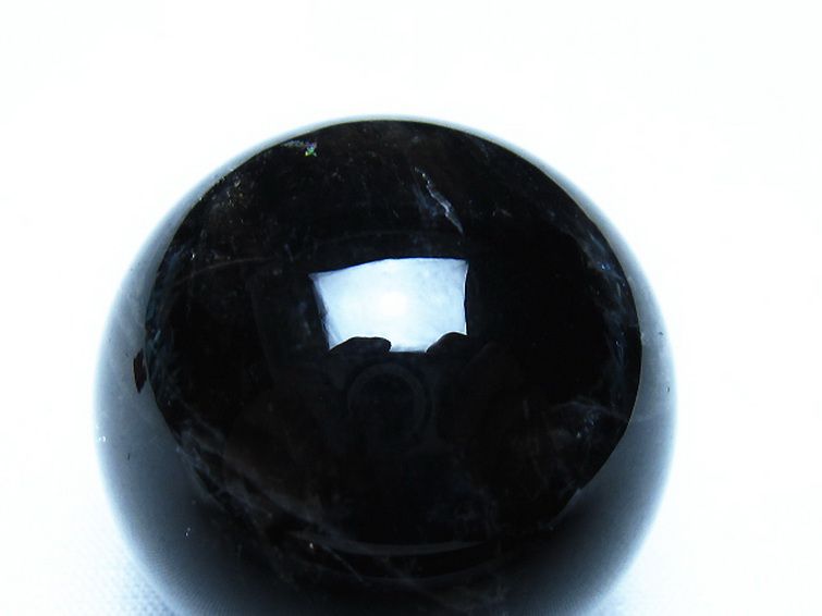 モリオン 純天然 黒水晶 丸玉 35mm [t220-10430] 2枚目