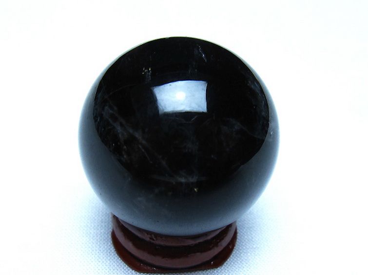 モリオン 純天然 黒水晶 丸玉 35mm [t220-10430] 3枚目
