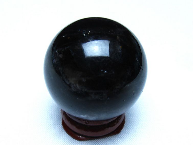モリオン 純天然 黒水晶 丸玉 35mm [t220-10432] 3枚目