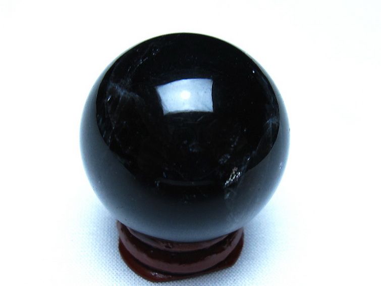 モリオン 純天然 黒水晶 丸玉 36mm [t220-10441] 3枚目