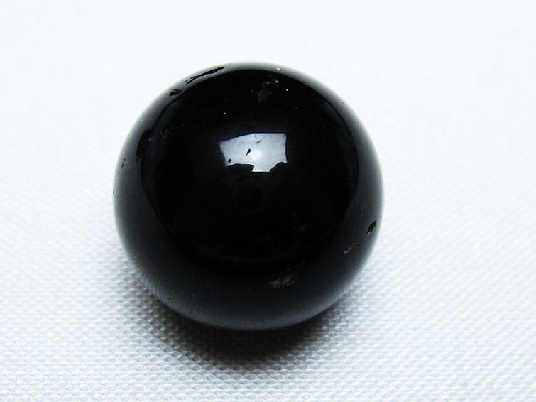 モリオン 純天然 黒水晶 丸玉 17mm [T220-8684] 1枚目