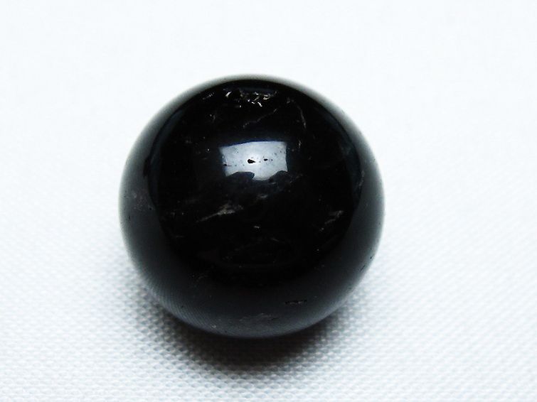 モリオン 純天然 黒水晶 丸玉 18mm [T220-8691] 1枚目