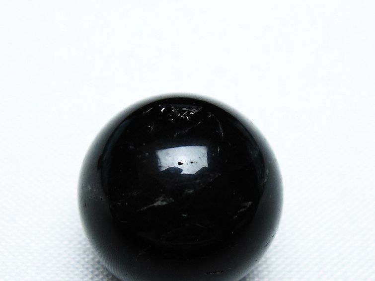 モリオン 純天然 黒水晶 丸玉 18mm [T220-8691] 2枚目
