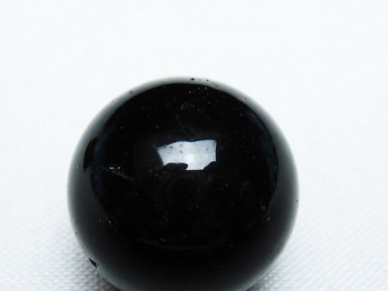 モリオン 純天然 黒水晶 丸玉 18mm [T220-8698] 2枚目