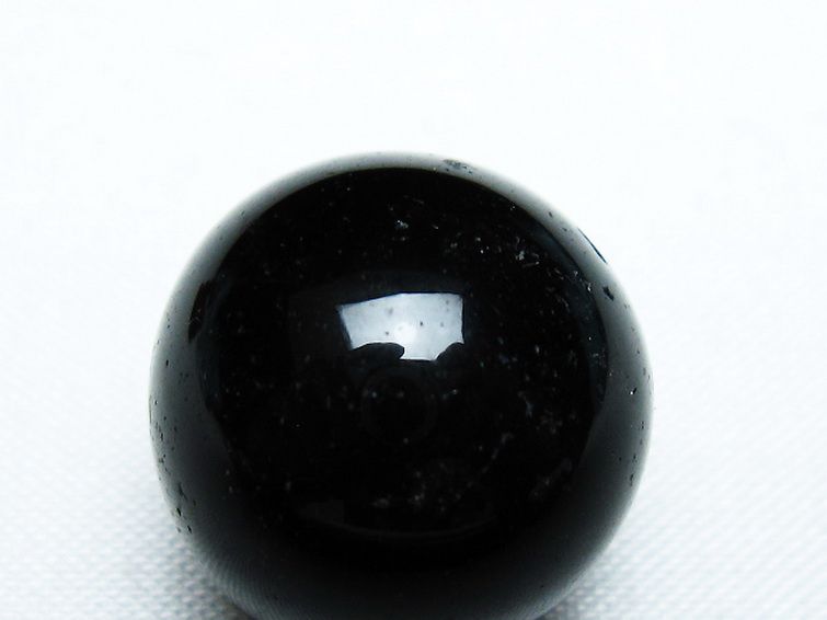 モリオン 純天然 黒水晶 丸玉 19mm [T220-8726] 2枚目