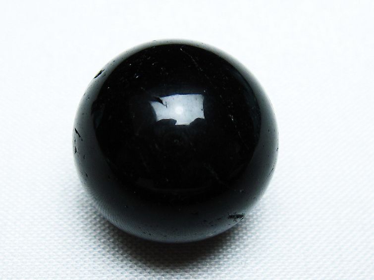 モリオン 純天然 黒水晶 丸玉 20mm [T220-8746] 1枚目