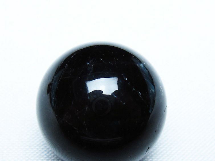 モリオン 純天然 黒水晶 丸玉 20mm [T220-9299] 2枚目