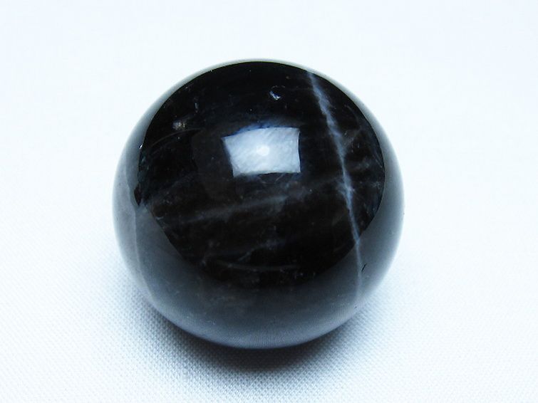 モリオン 純天然 黒水晶 丸玉 35mm [t220-9816] 1枚目
