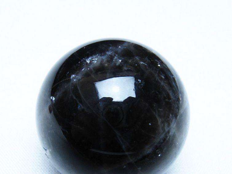 モリオン 純天然 黒水晶 丸玉 35mm [t220-9827] 2枚目