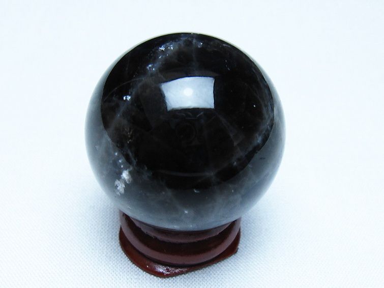 モリオン 純天然 黒水晶 丸玉 35mm [t220-9827] 3枚目