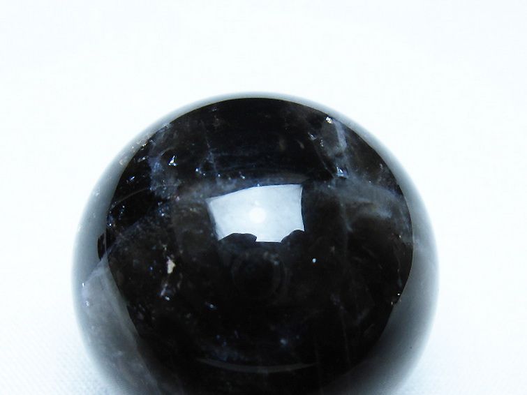 モリオン 純天然 黒水晶 丸玉 34mm [t220-9841] 2枚目