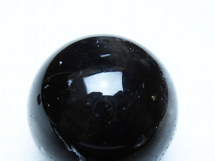 モリオン 純天然 黒水晶 丸玉 34mm [t220-9851] 2枚目