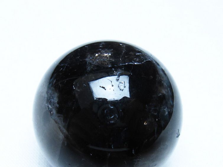 モリオン 純天然 黒水晶 丸玉 34mm [t220-9857] 2枚目