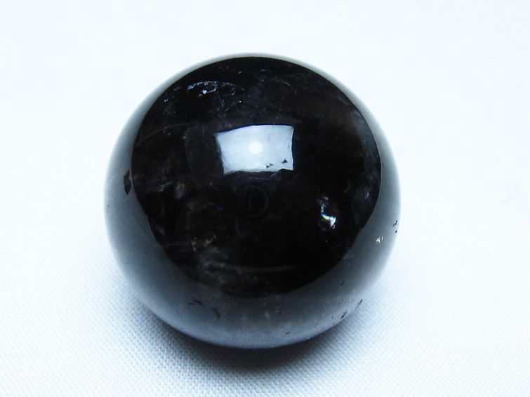 モリオン 純天然 黒水晶 丸玉 34mm [t220-9881] 1枚目