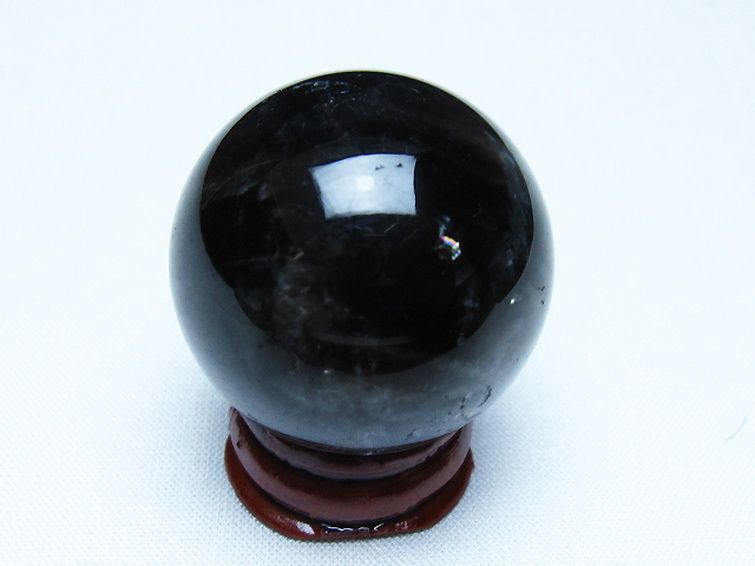 モリオン 純天然 黒水晶 丸玉 34mm [t220-9881] 3枚目