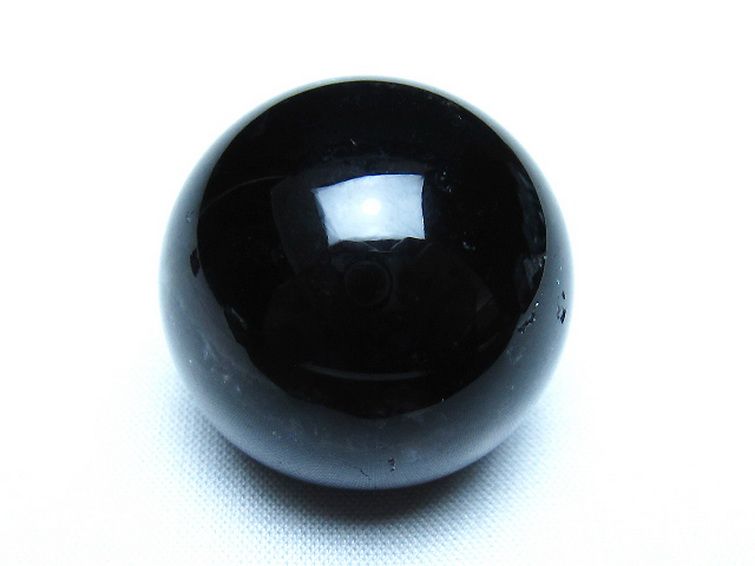 モリオン 純天然 黒水晶 丸玉 33mm [t220-9891]