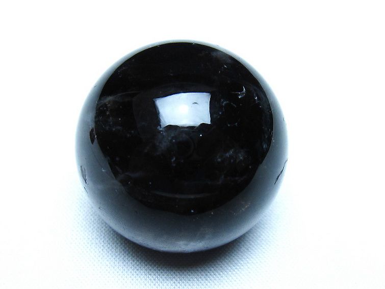モリオン 純天然 黒水晶 丸玉 34mm [t220-9895] 1枚目