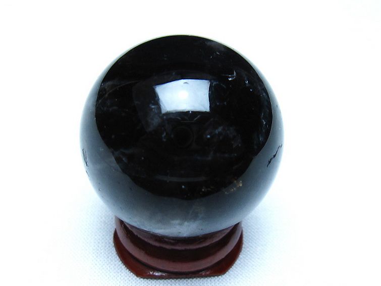 モリオン 純天然 黒水晶 丸玉 34mm [t220-9895] 3枚目