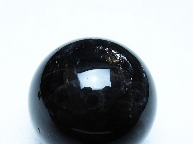 モリオン 純天然 黒水晶 丸玉 34mm [t220-9898] 2枚目