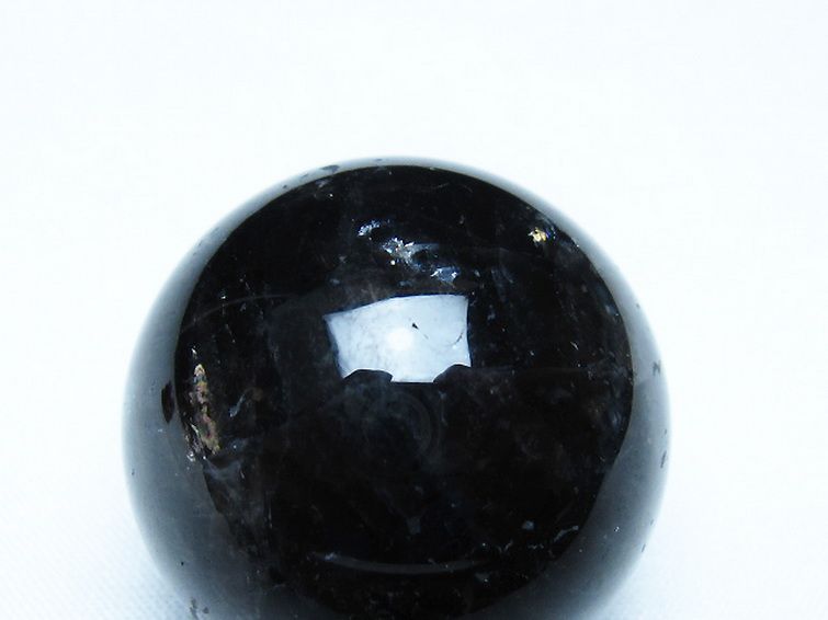 モリオン 純天然 黒水晶 丸玉 34mm [t220-9899] 2枚目