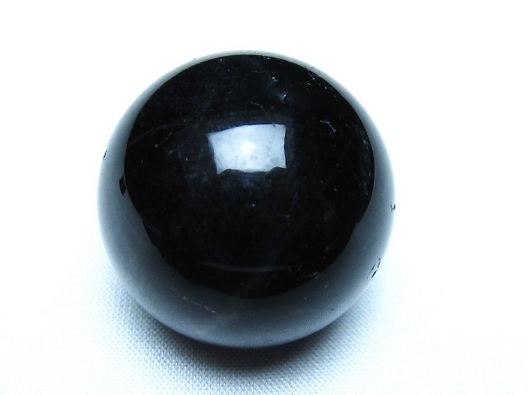 モリオン 純天然 黒水晶 丸玉 34mm [t220-9901] 1枚目