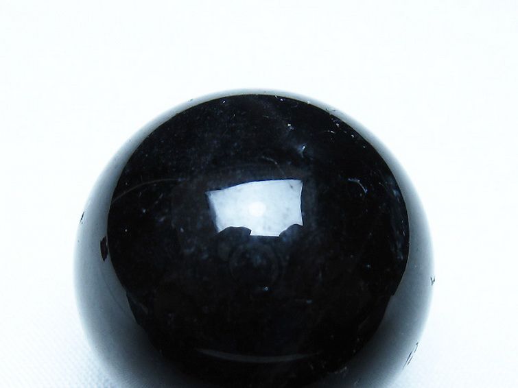 モリオン 純天然 黒水晶 丸玉 34mm [t220-9901] 2枚目