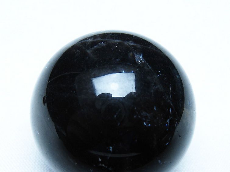 モリオン 純天然 黒水晶 丸玉 34mm [t220-9903] 2枚目