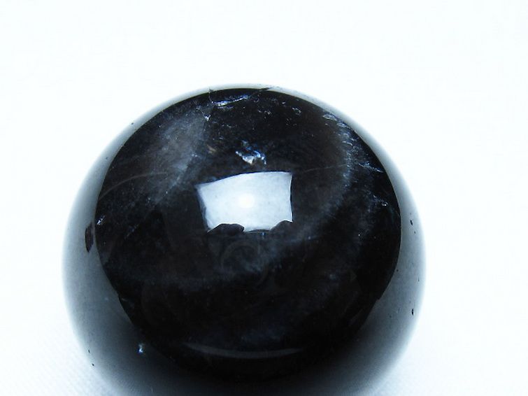 モリオン 純天然 黒水晶 丸玉 34mm [t220-9912] 2枚目