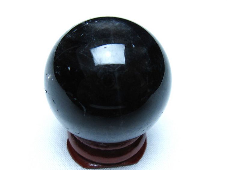 モリオン 純天然 黒水晶 丸玉 34mm [t220-9912] 3枚目