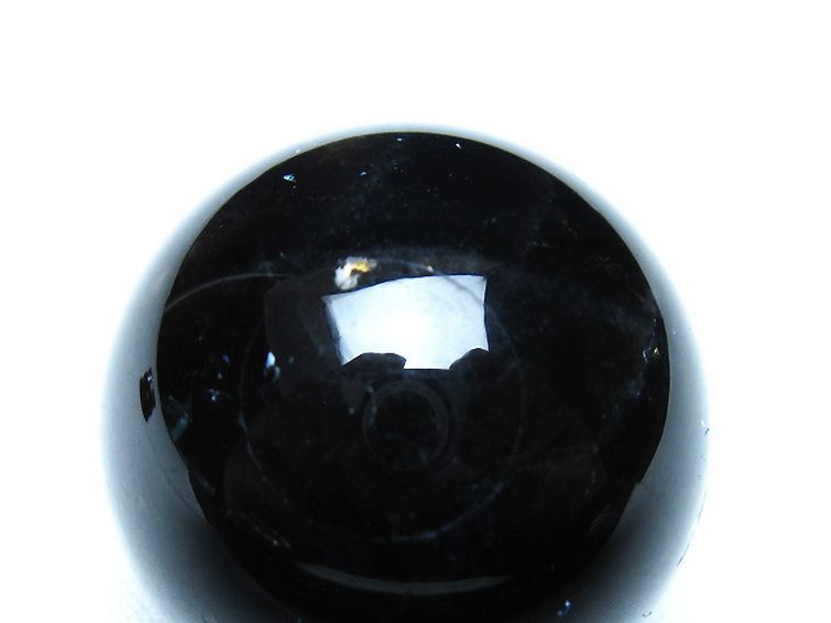 モリオン 純天然 黒水晶 丸玉 34mm [t220-9914] 2枚目