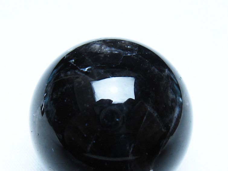 モリオン 純天然 黒水晶 丸玉 34mm [t220-9921] 2枚目