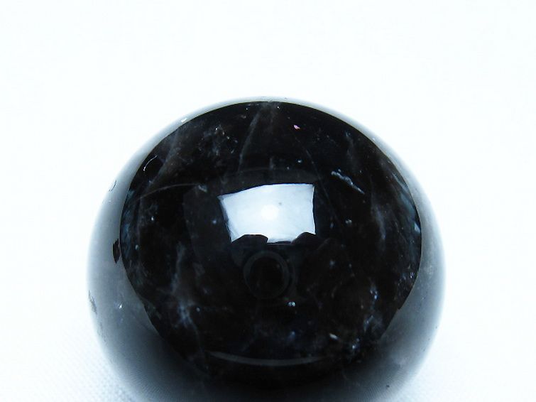 モリオン 純天然 黒水晶 丸玉 34mm [t220-9933] 2枚目