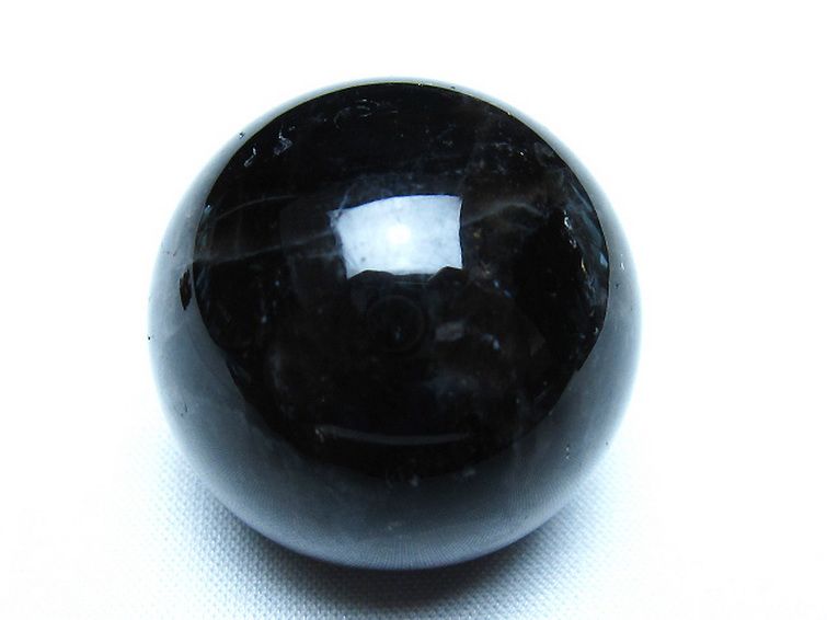 モリオン 純天然 黒水晶 丸玉 34mm [t220-9935] 1枚目