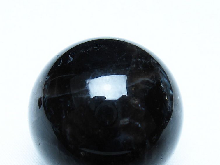 モリオン 純天然 黒水晶 丸玉 34mm [t220-9935] 2枚目