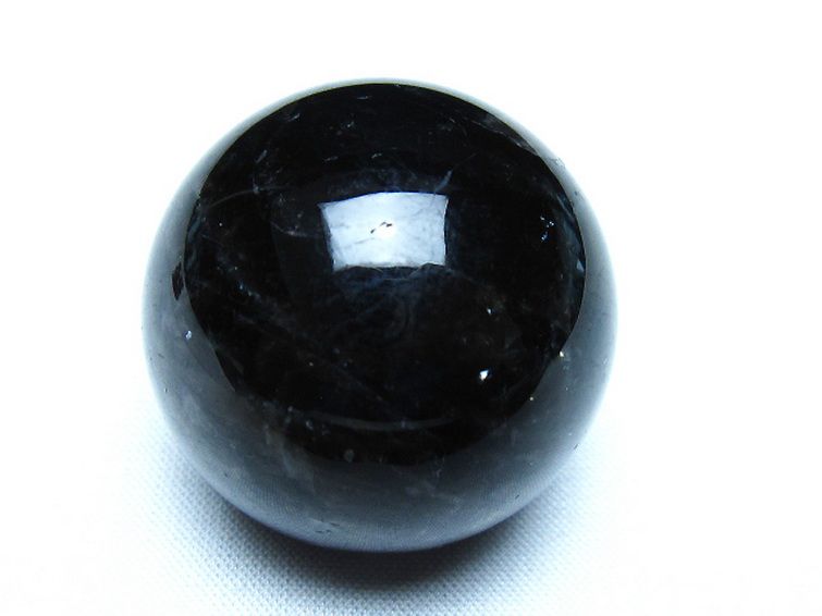 モリオン 純天然 黒水晶 丸玉 35mm [t220-9939] 1枚目