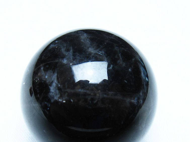 モリオン 純天然 黒水晶 丸玉 35mm [t220-9946] 2枚目
